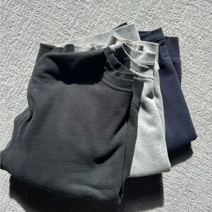 RVCA Gray Black Navy Crewneck Sweatshirt lot of 3 Bundle